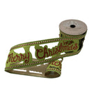 Shop For 4" Glitter Cut Out Ribbon: Lime/Red (5 Yards)