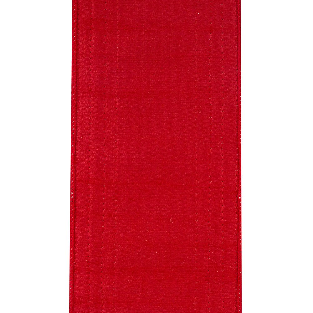 Shop For 4" Glitter Edge Dupioni Ribbon: Red/Green (5 Yards)