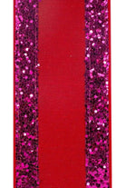 Shop For 4" Glitter Edge Dupioni Ribbon: Red/Pink (5 Yards)