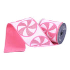 Shop For 4" Glitter Peppermint Candies Ribbon: Pink (5 Yards)