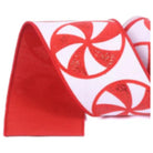 Shop For 4" Glitter Peppermint Candies Ribbon: Red (5 Yards)