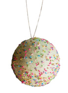 4” Green Sprinkle Ball Ornament