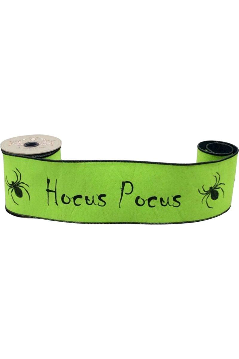 Shop For 4" Hocus Pocus Felt Ribbon: Lime Green (5 Yards)