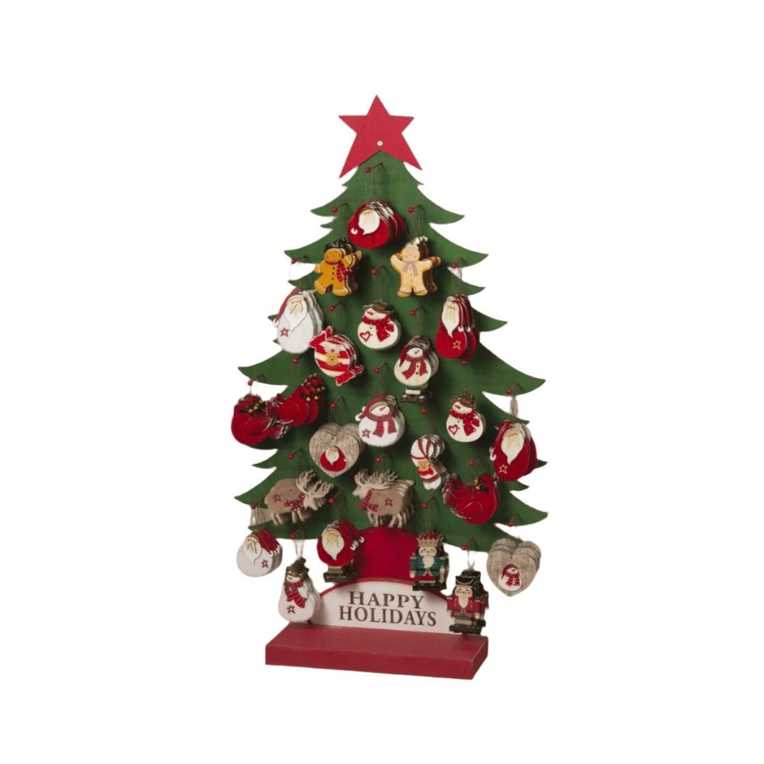 4" Holiday Wood Ornaments (Asst)