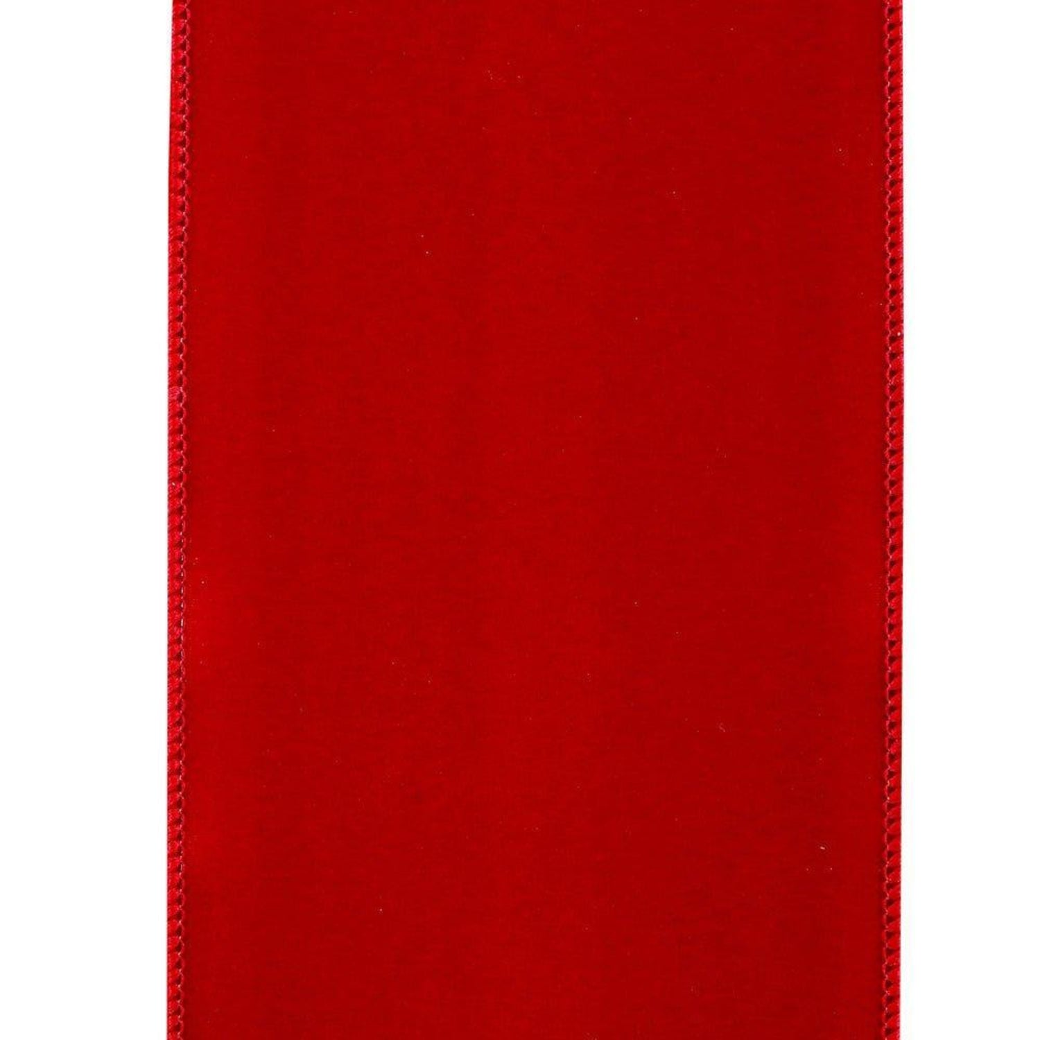 Shop For 4 inch Value Velvet Ribbon: Scarlet Red (10 Yards)