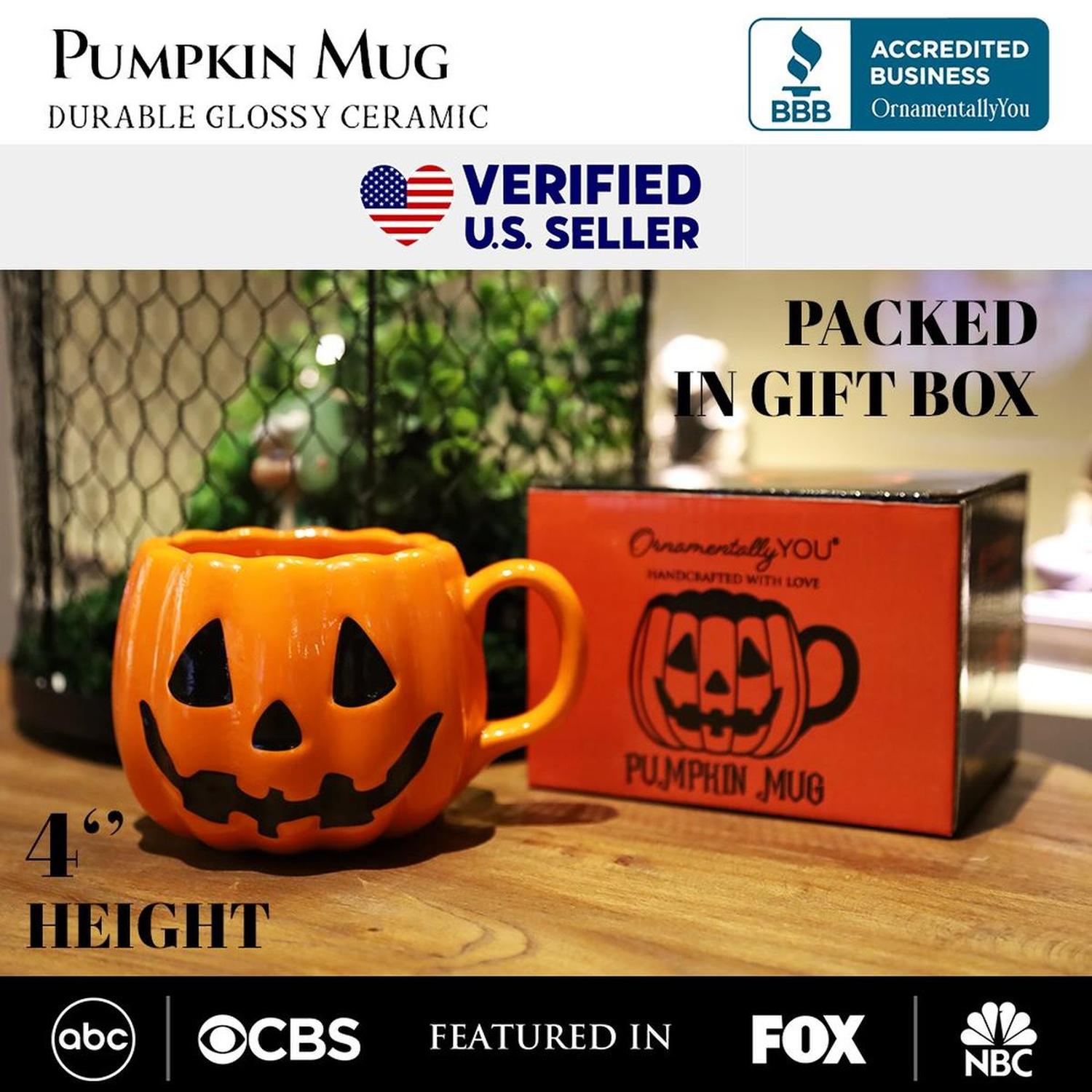 Shop For 4" Jack O' Lantern Pumpkin Mug