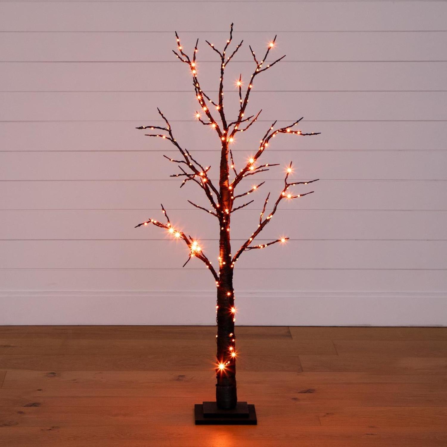 4’ LED Artificial Halloween Twig Tree