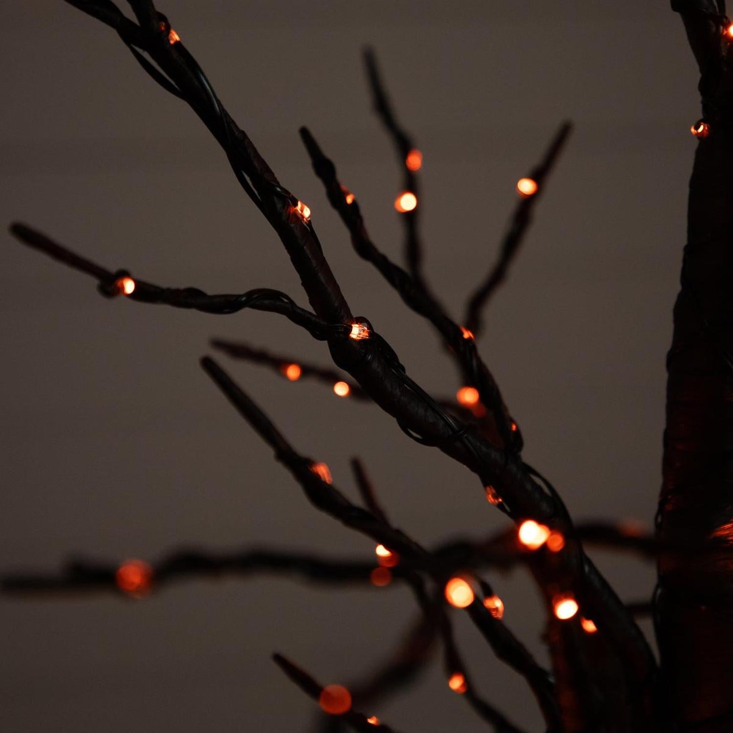 4’ LED Artificial Halloween Twig Tree