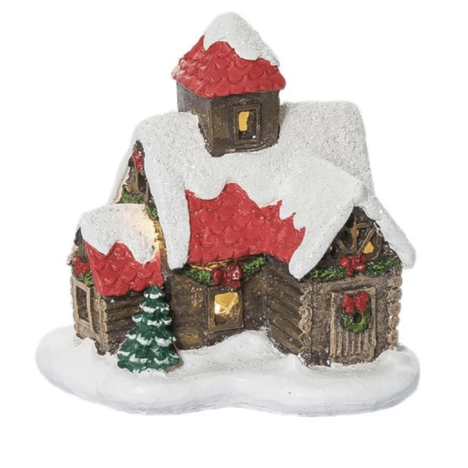 4" Light Up Village House (Asst)