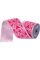 Shop For 4" Morris Tapestry Ribbon: Light Pink (5 Yards)