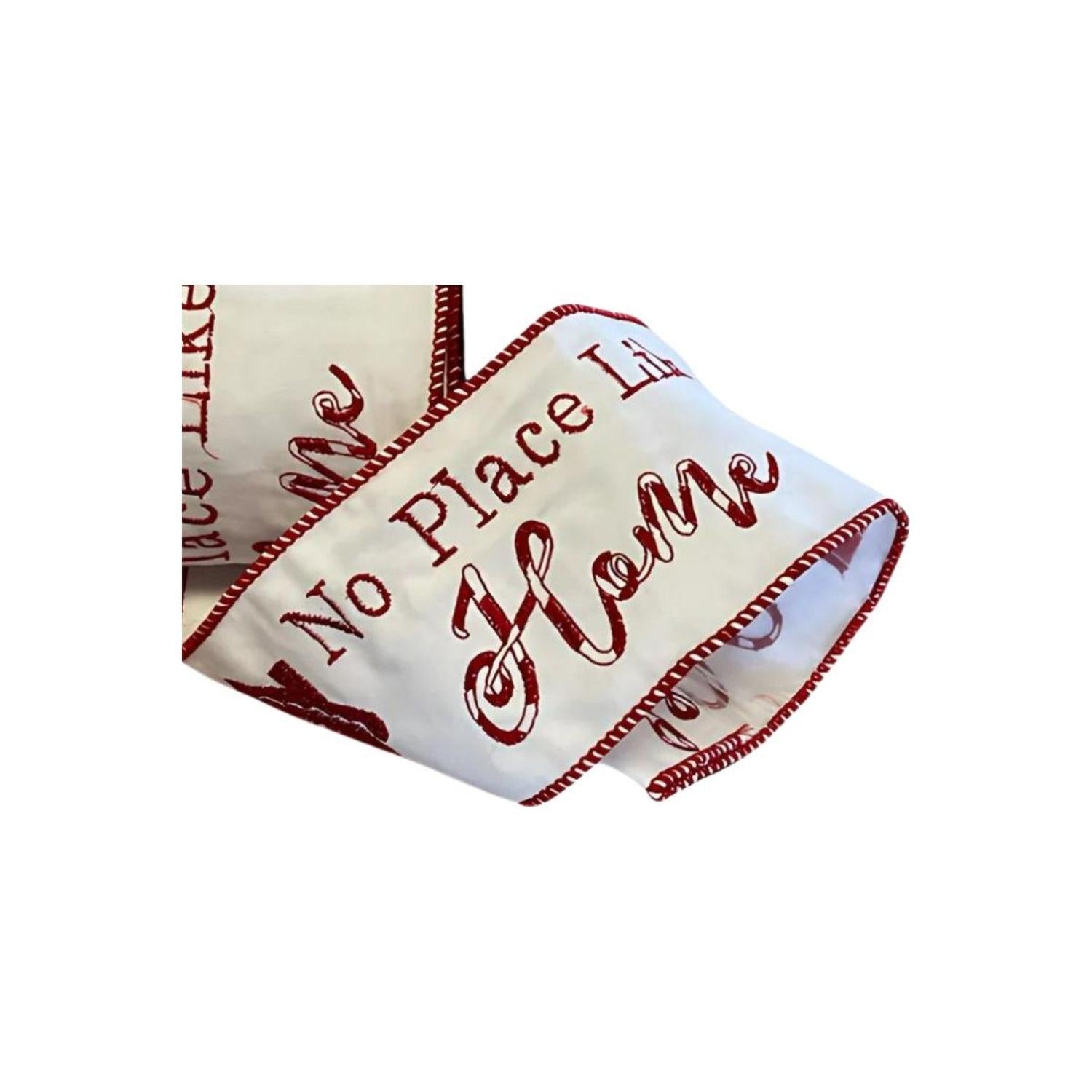 4" No Place Like Home Ribbon: Red (5 Yards)