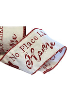 Shop For 4" No Place Like Home Ribbon: Red (5 Yards)