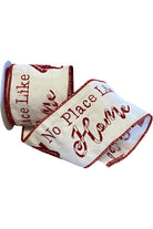 Shop For 4" No Place Like Home Ribbon: Red (5 Yards)