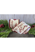 Shop For 4" No Place Like Home Ribbon: Red (5 Yards)