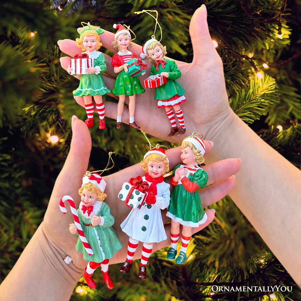 Shop For 4" Nostalgic Victorian Christmas Girl (Set of 6)
