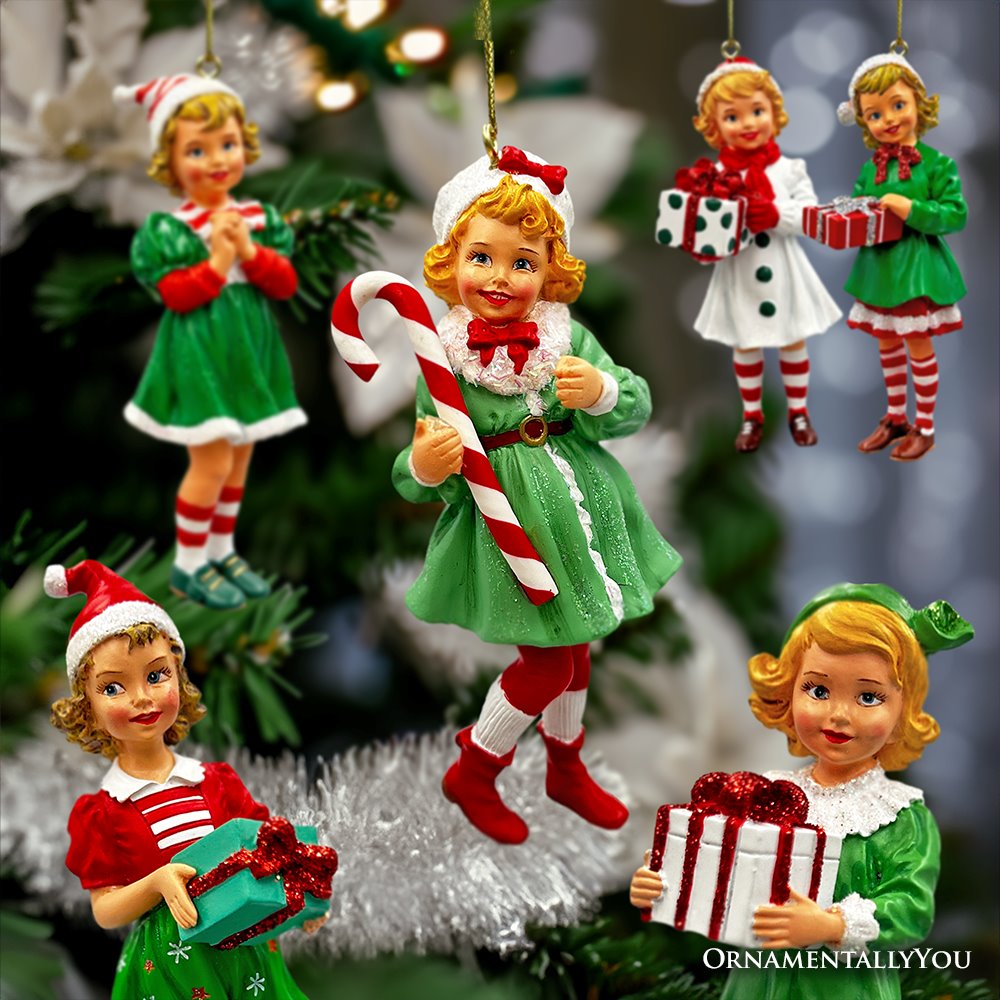 Shop For 4" Nostalgic Victorian Christmas Girl (Set of 6)
