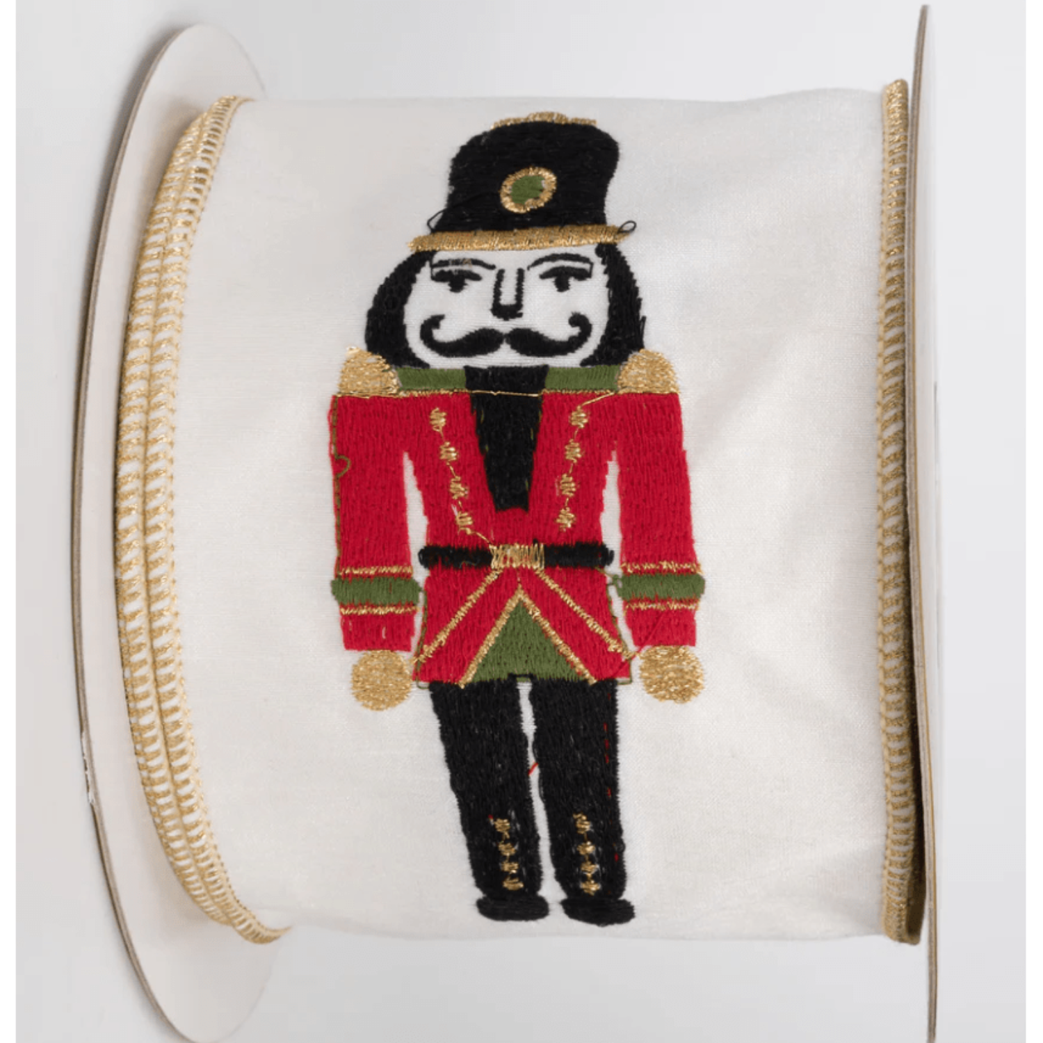 Shop For 4" Nutcracker Drum Ribbon: White (5 Yards)