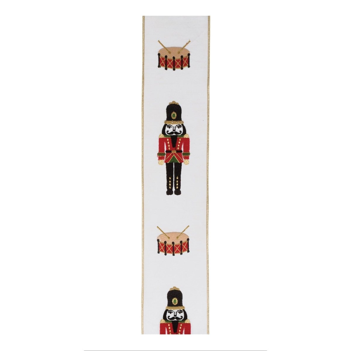 Shop For 4" Nutcracker Drum Ribbon: White (5 Yards)