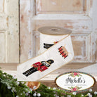 Shop For 4" Nutcracker Drum Ribbon: White (5 Yards)