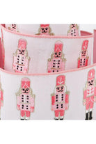 Shop For 4" Nutcracker Pink Dupion Ribbon: White (5 Yards)