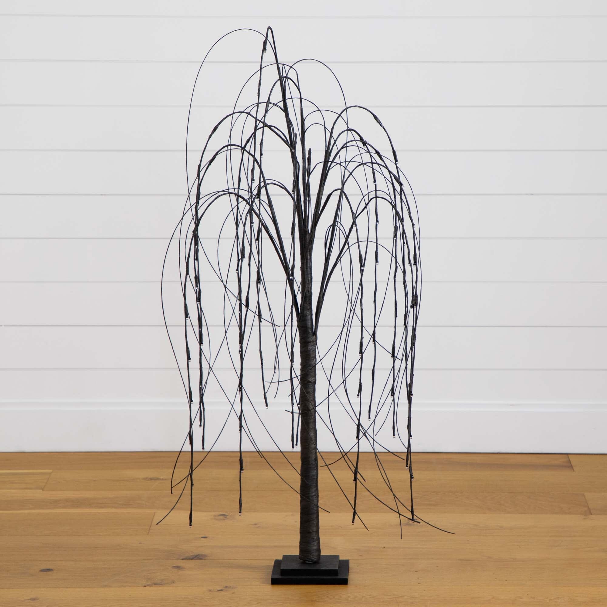 Shop For 4’ Pre - Lit Halloween Black Willow Artificial Tree