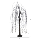 Shop For 4’ Pre - Lit Halloween Black Willow Artificial Tree