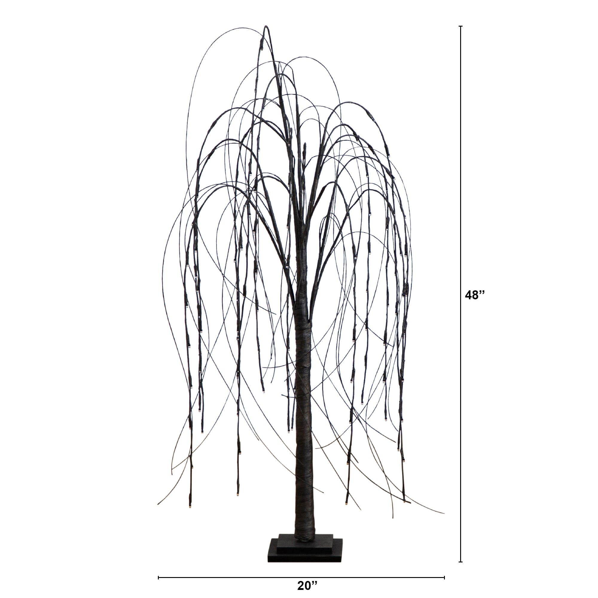 Shop For 4’ Pre - Lit Halloween Black Willow Artificial Tree