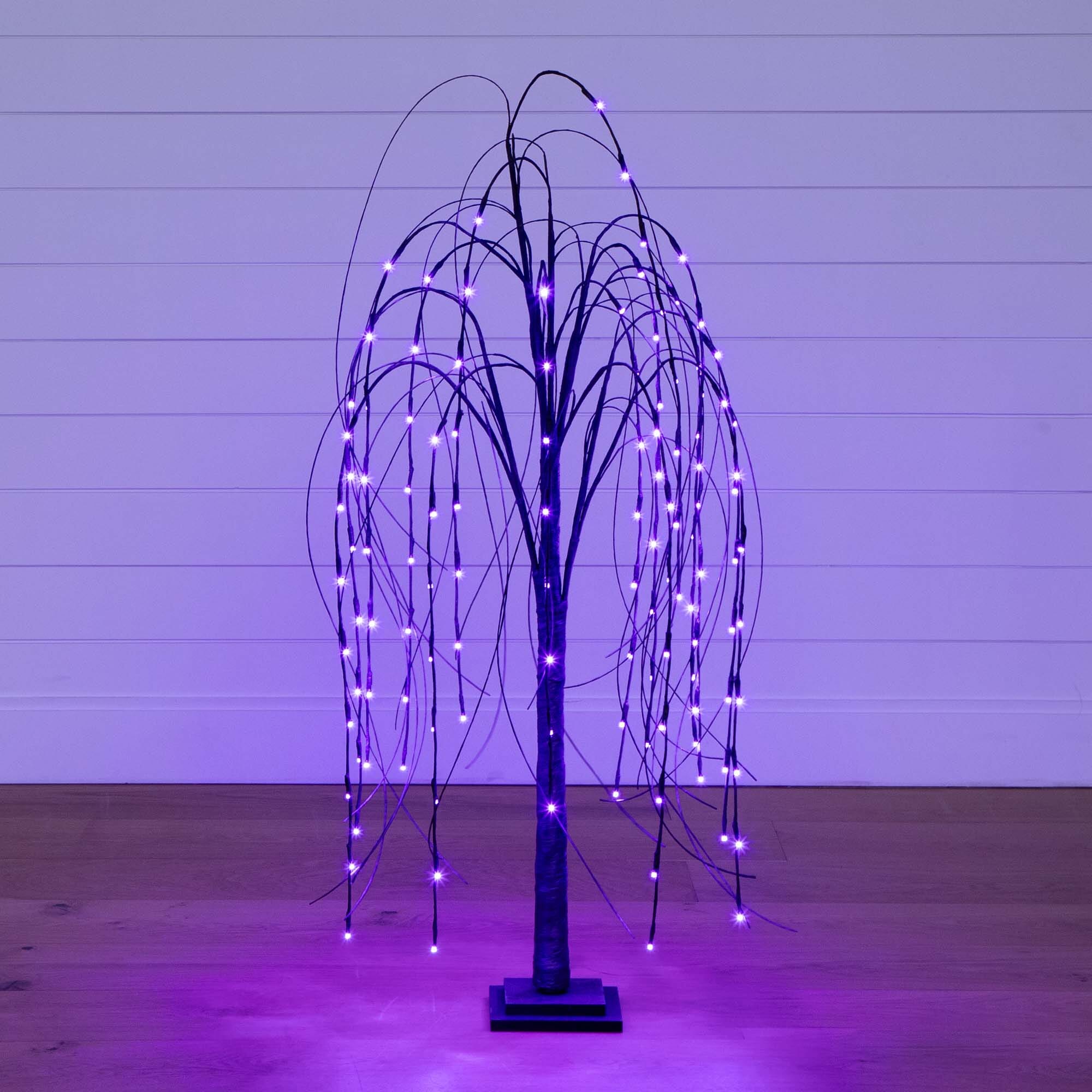 Shop For 4’ Pre - Lit Halloween Black Willow Artificial Tree