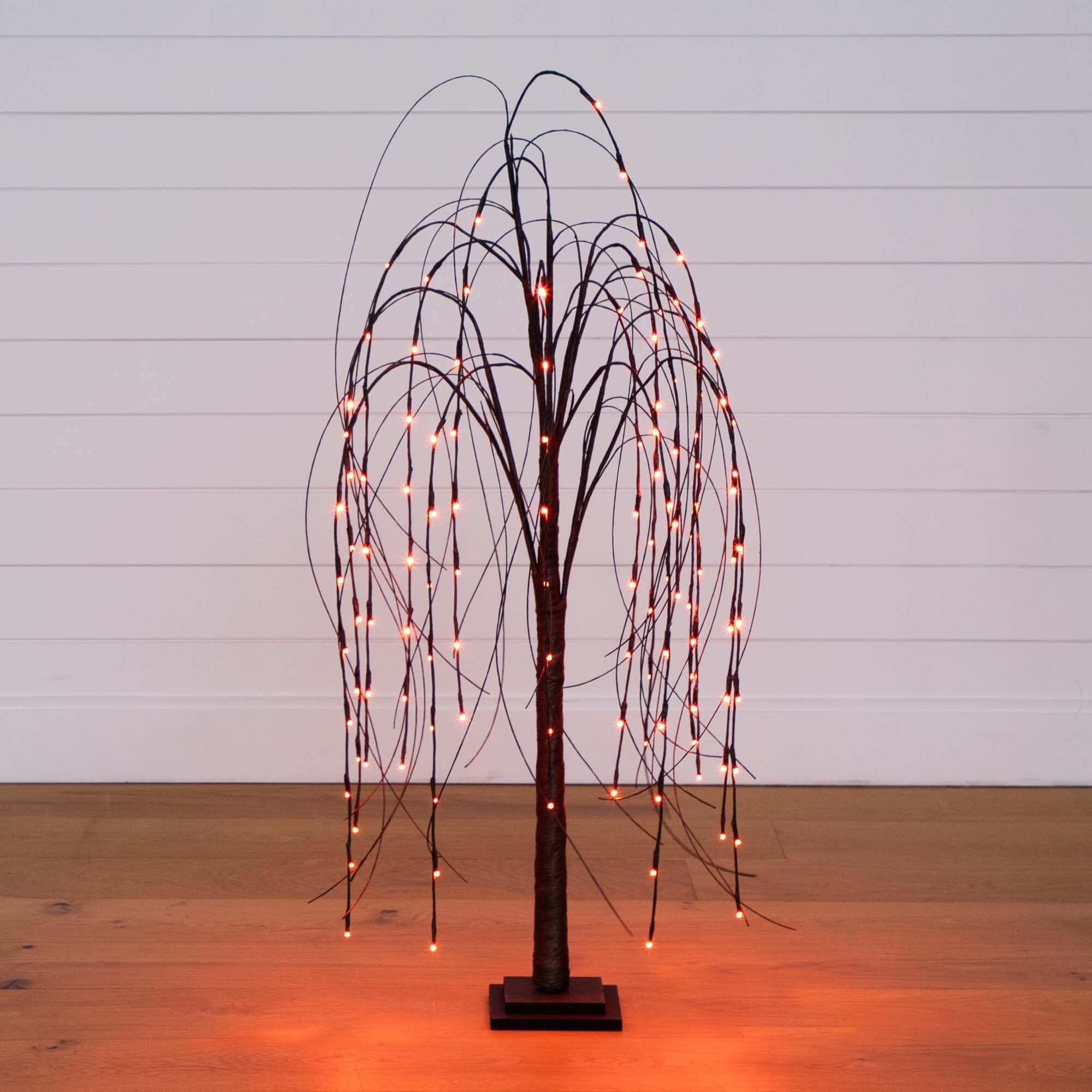 Shop For 4’ Pre - Lit Halloween Black Willow Artificial Tree