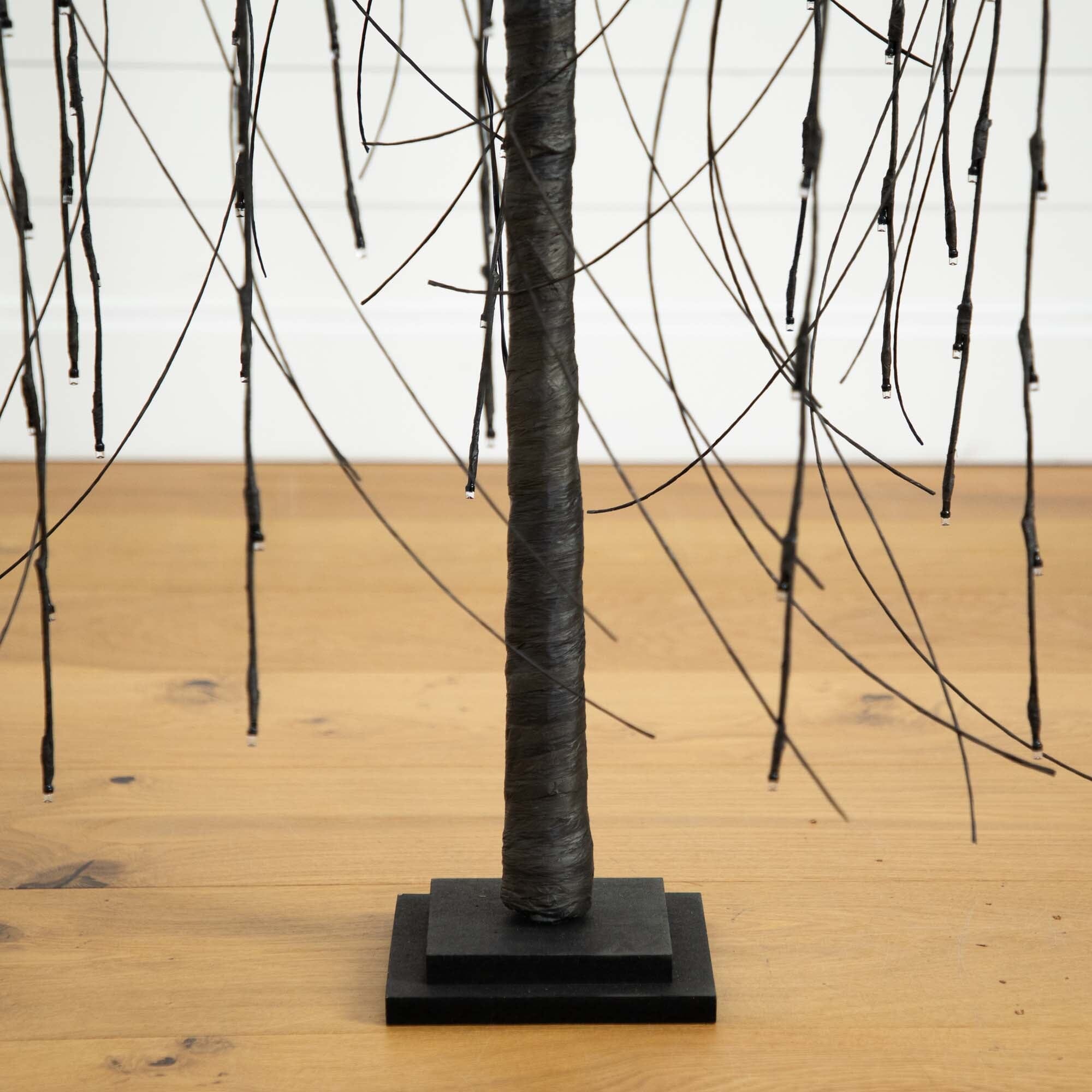 Shop For 4’ Pre - Lit Halloween Black Willow Artificial Tree