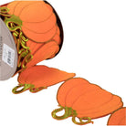 Shop For 4" Pumpkin Garland Ribbon: Orange (5 Yards)