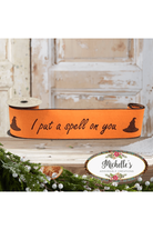 Shop For 4" Put a Spell On You Felt Ribbon: Orange (5 Yards)