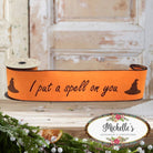Shop For 4" Put a Spell On You Felt Ribbon: Orange (5 Yards)