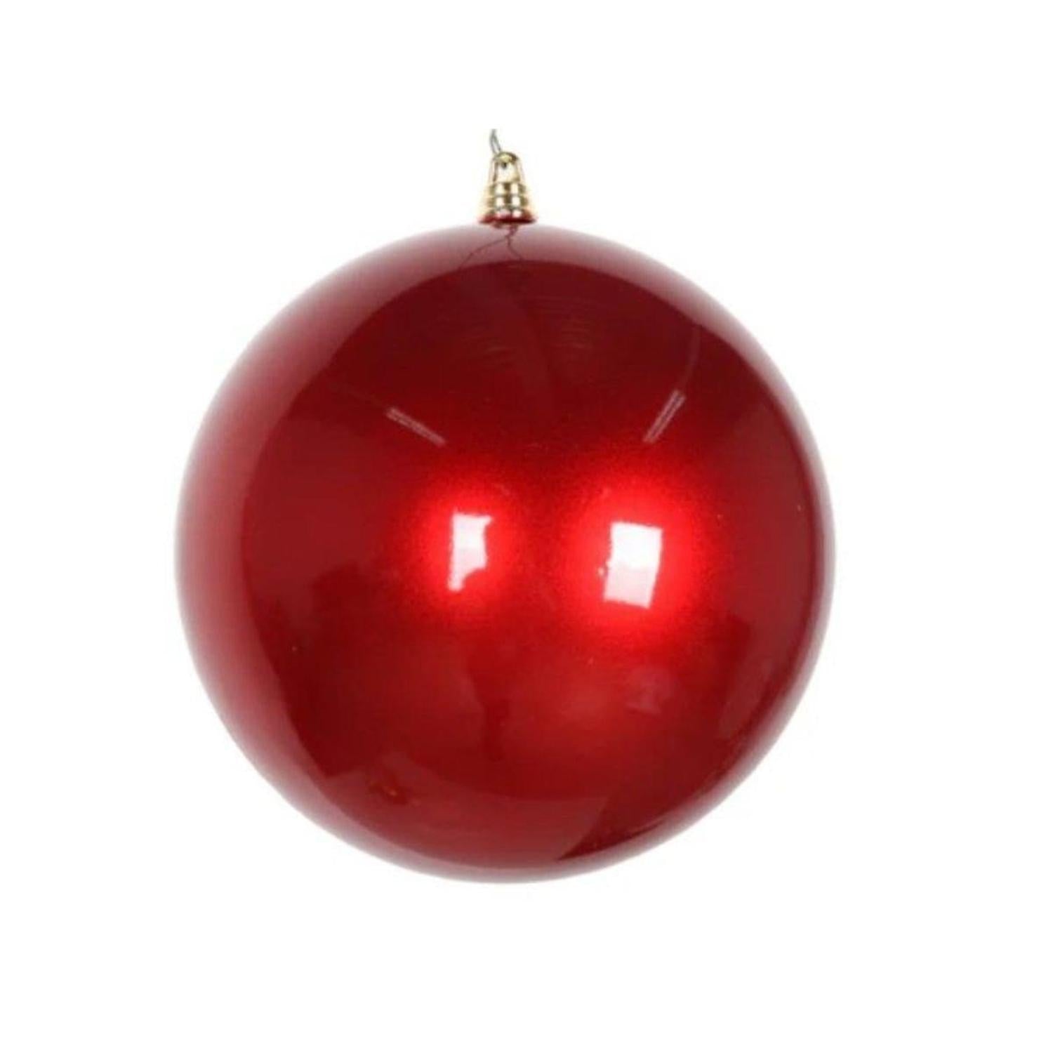 Farrisilk 4" Red Candy Apple Ball Ornament