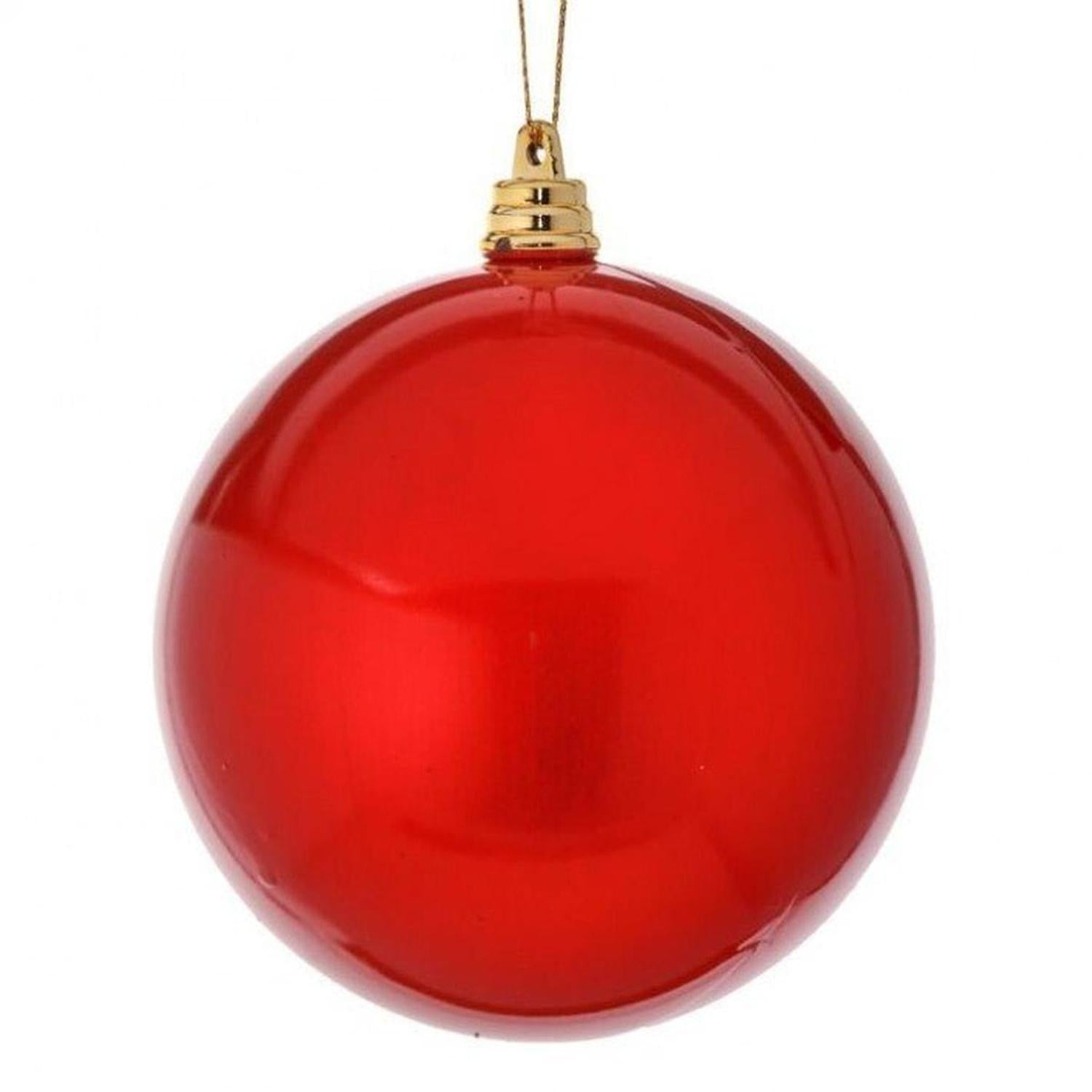 4" Red Candy Apple Ball Ornament