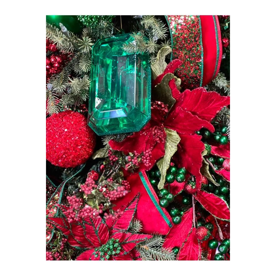 Shop For 4" Red Crystal Ball Ornament