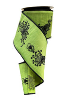 Shop For 4" Spider Web Ribbon: Lime (10 Yards)