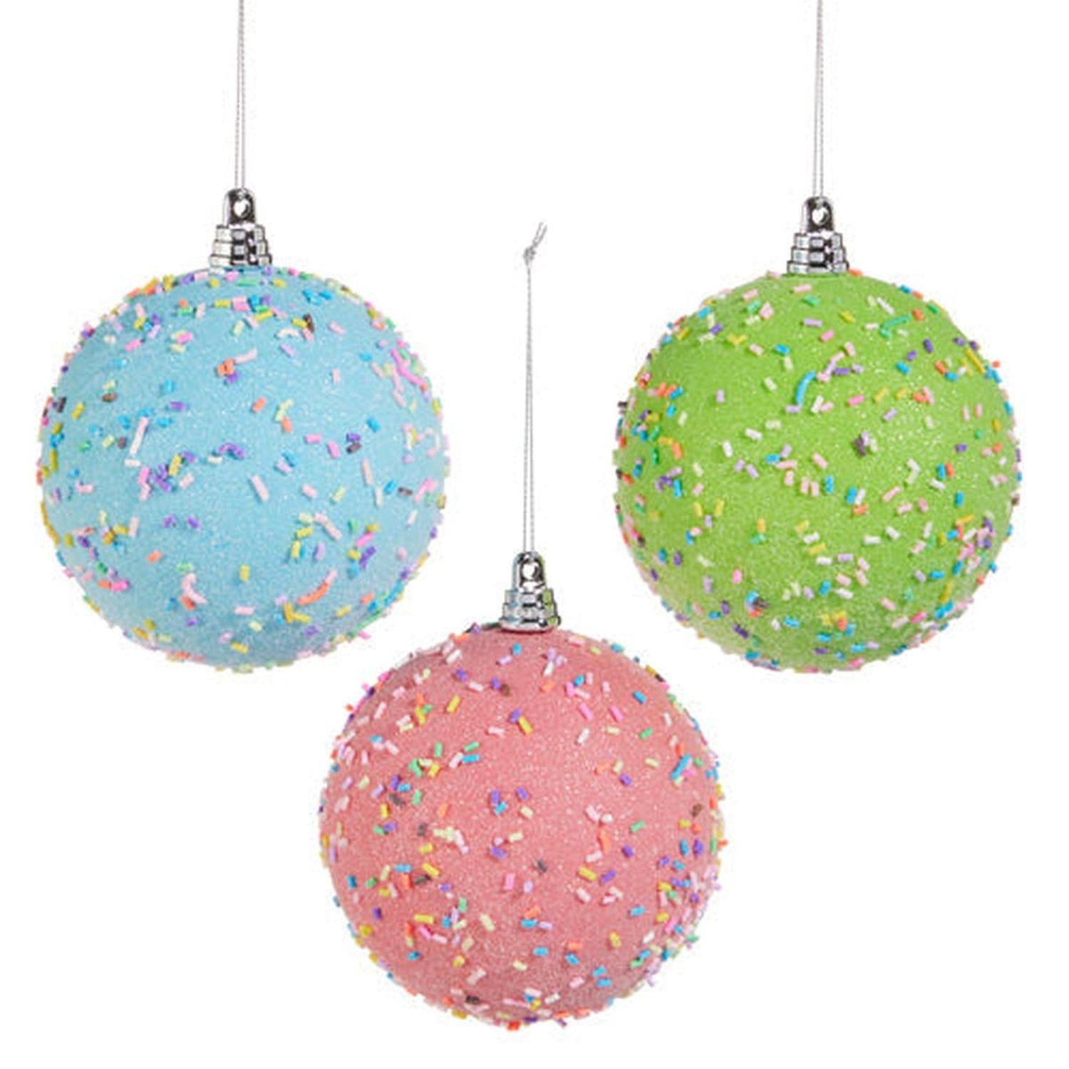 4" Sprinkled Ball Ornament