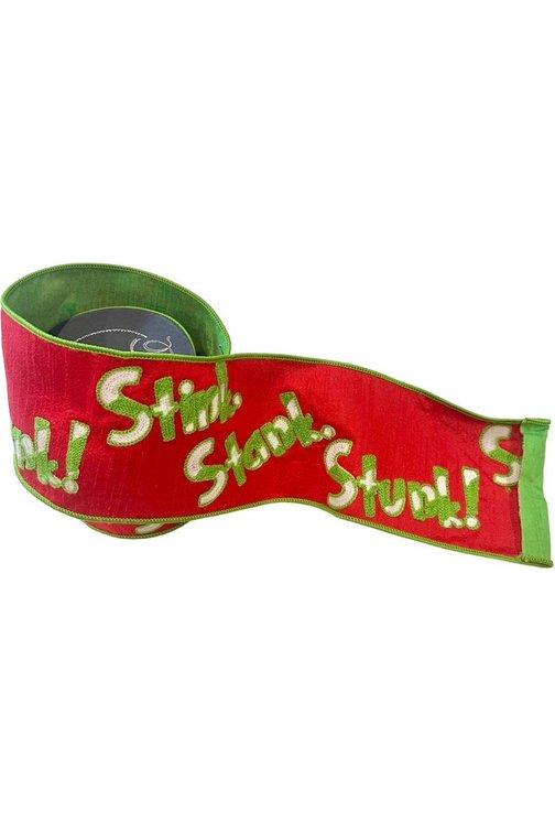 Shop For 4" Stink Stank Stunk Ribbon: Red (5 Yards)