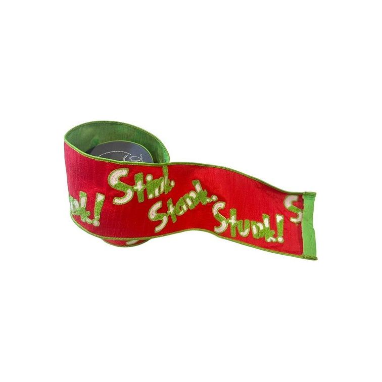 Shop For 4" Stink Stank Stunk Ribbon: Red (5 Yards)