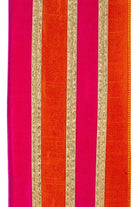 Shop For 4" Stripe Trimming Overlay Ribbon: Orange/Fuchsia (5 Yards)