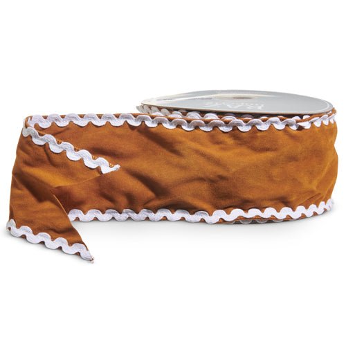 Shop For 4" Sueded Gingerbread Ribbon (10 Yards)