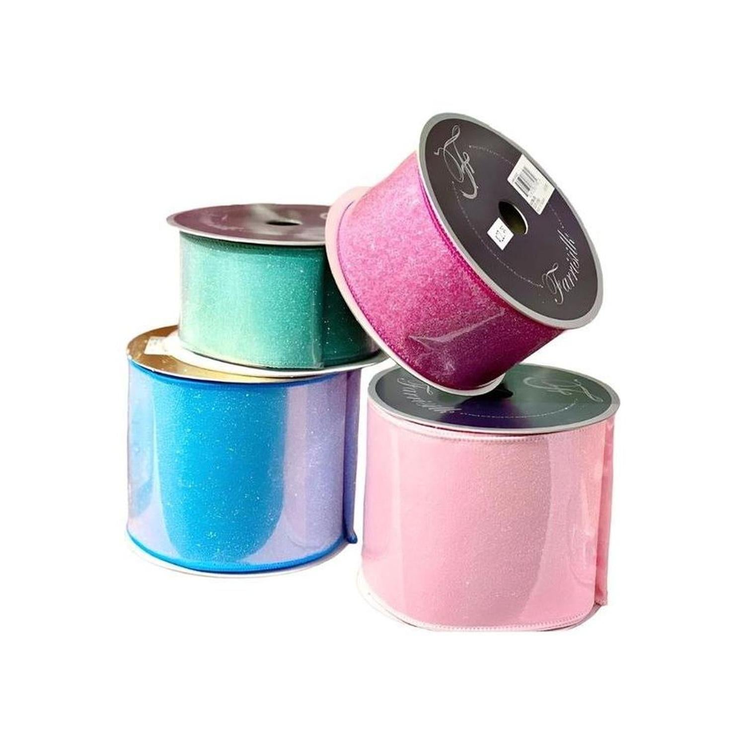 4" Sugar Candy Ribbon: Light Pink (10 Yards)