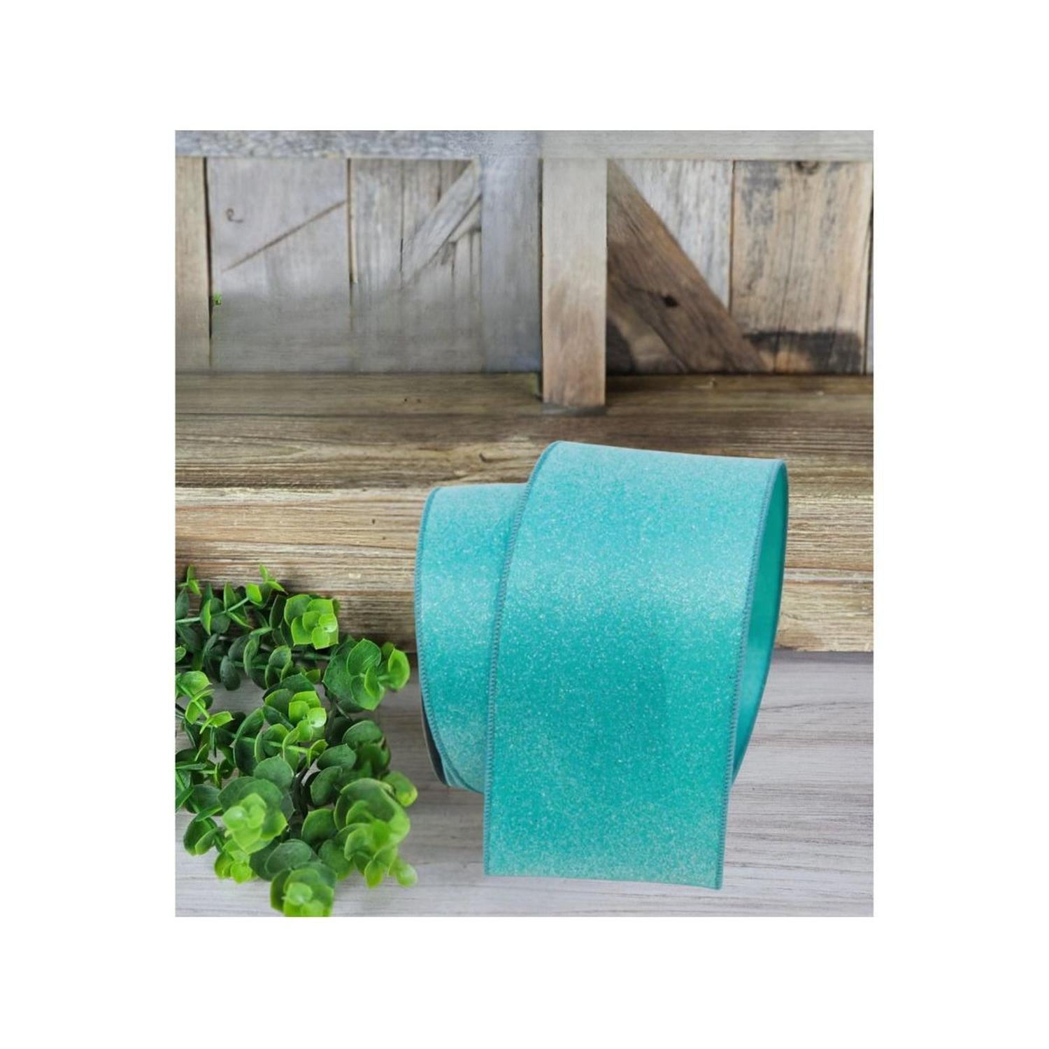 4" Sugar Candy Ribbon: Teal (10 Yards)