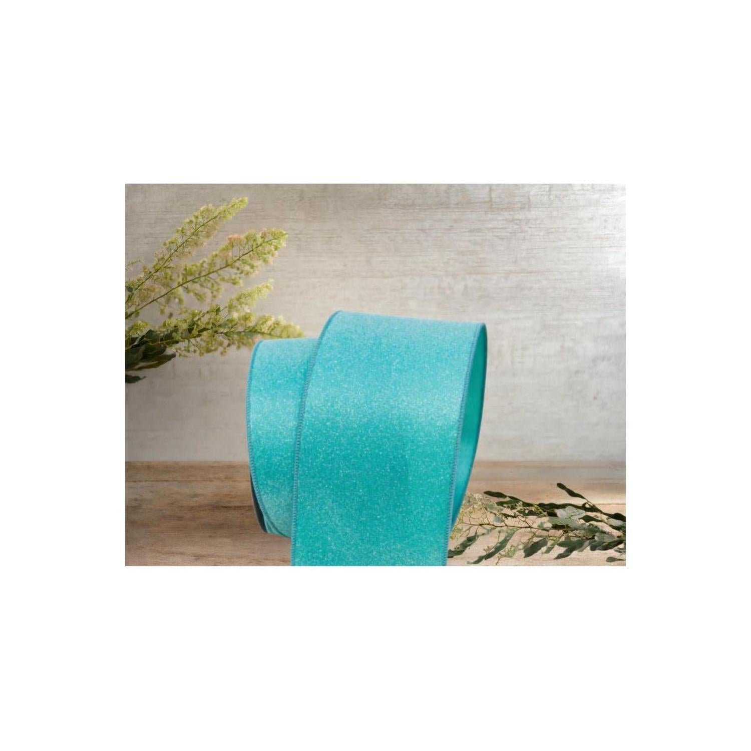 Shop For 4" Sugar Candy Ribbon: Teal (10 Yards) at Michelle's aDOORable Creations
