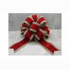 Shop For 4" Velvet Gold Jewel Ribbon: Red (5 Yards)