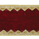 Shop For 4" Velvet Jewel Trim Ribbon: Red (5 Yards)