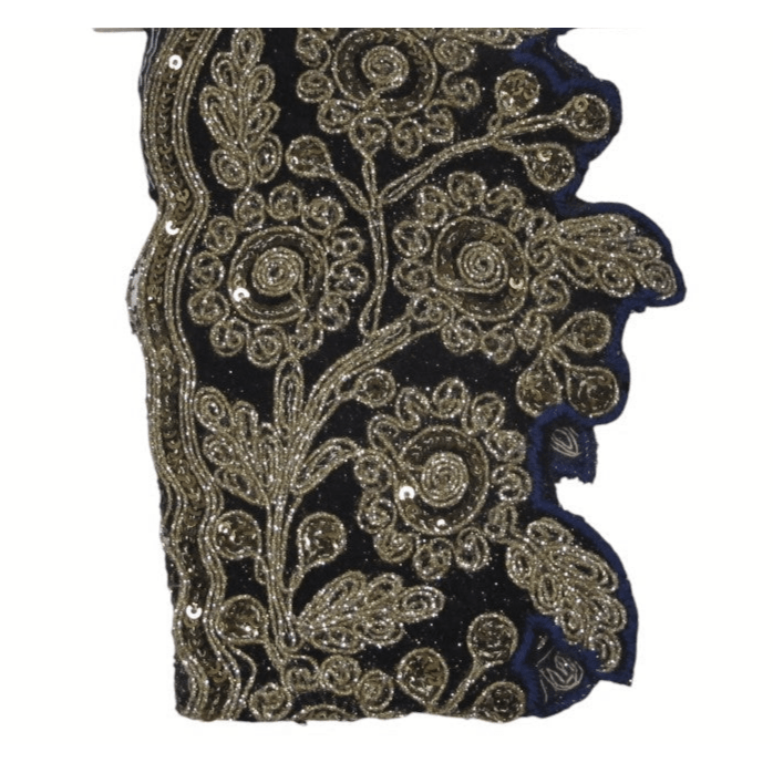Shop For 4" Velvet Medallion Ribbon: Navy Blue (10 Yards)