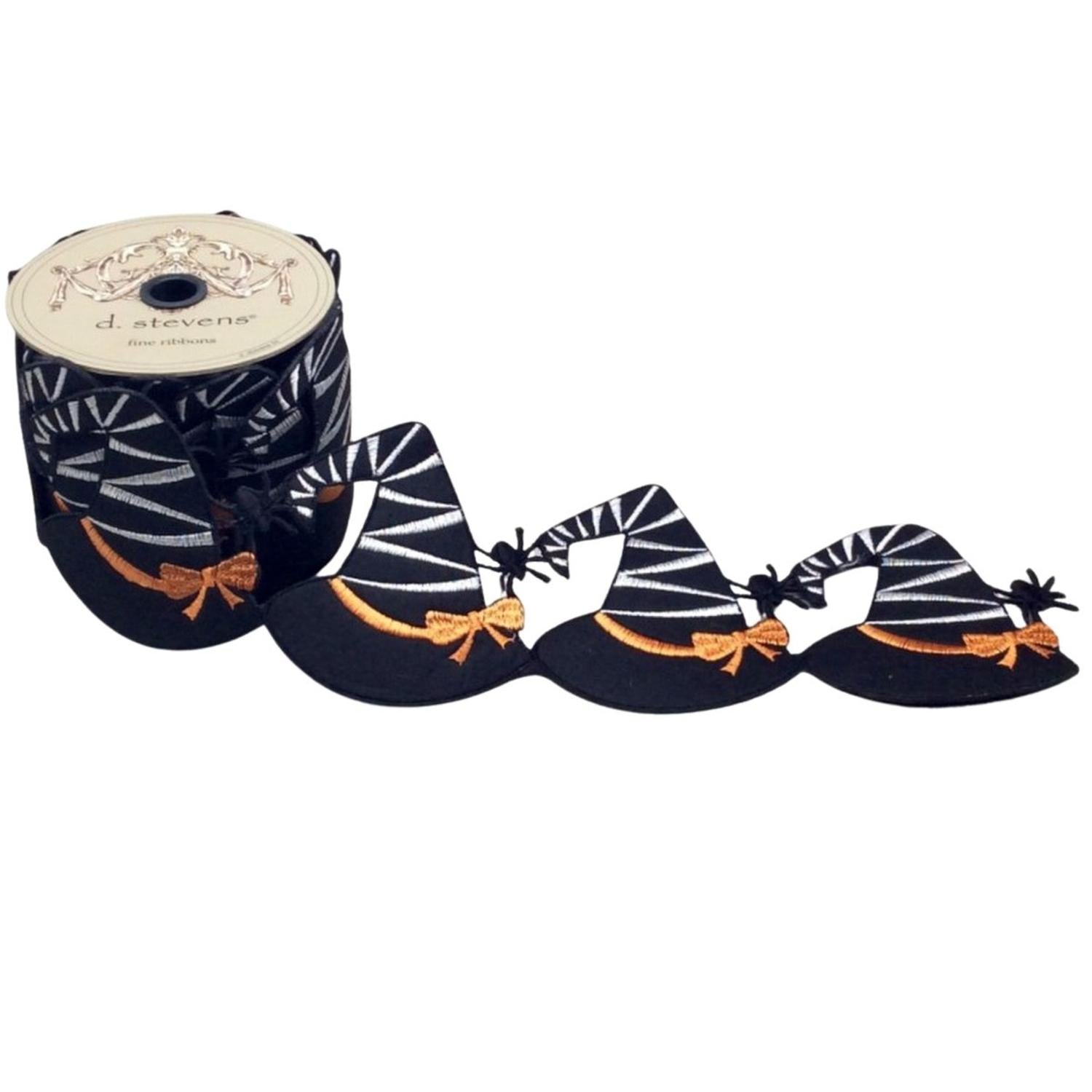 Shop For 4" Witch Hat Garland Ribbon: Black (5 Yards)