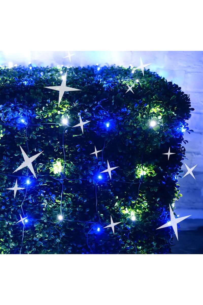 Shop For 4' x 6' Blue and Cool White 5mm LED Smooth Fade DreamSpark Net Lights